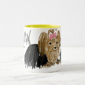 J'aime ma tasse de café de Yorkie (Centre)