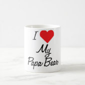 J'aime ma tasse de café d'ours de papa (Centre)