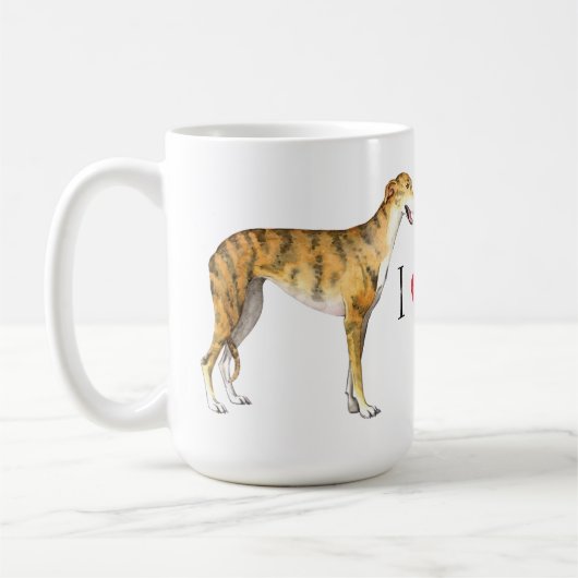 J'aime ma tasse de café Greyhound (Gauche)