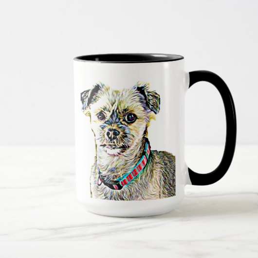 J'aime ma tasse de café personnalisée pour chien (Droite)