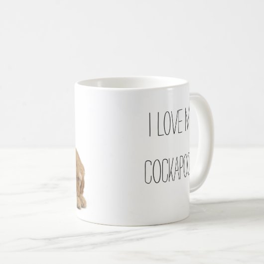 J'aime ma tasse de cockapoo ! (Devant droit)