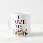 J'aime ma tasse de poulets (le gaucher) (Devant gauche)