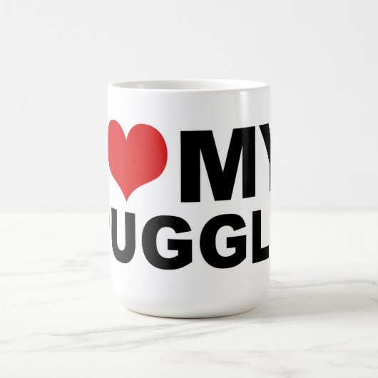J'aime MA tasse de Puggle (Centre)