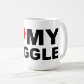 J'aime MA tasse de Puggle (Devant droit)