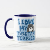 J'aime ma tasse de Terrier tibétain (Gauche)