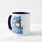 J'aime ma tasse de Terrier tibétain (Devant gauche)