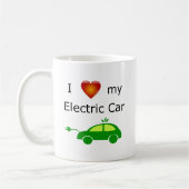 J'aime ma tasse de voiture électrique (Gauche)