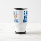 J'aime ma tasse de voyage de Basenji (Centre)
