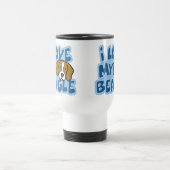 J'aime ma tasse de voyage de beagle (Centre)