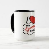 J'aime ma tasse grincheuse de mari (Devant gauche)