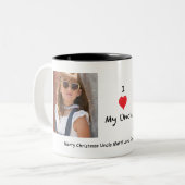 J'aime ma tasse personnalisable d'oncle 2 photo (Devant gauche)