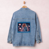 J'Aime Ma Veste Denim Coeurs Rose (Hangar)