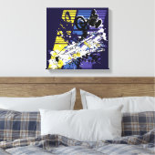 "J'aime ma vie" BMX toile (Insitu(Chambre))