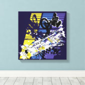 "J'aime ma vie" BMX toile (Insitu (Plancher de Bois))