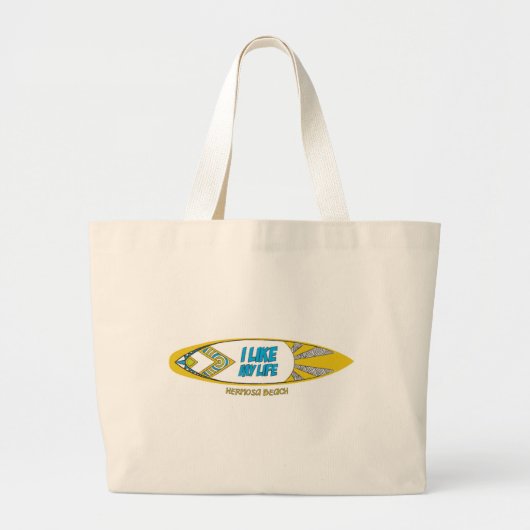 "J'aime ma vie" Sac fourre-tout HB Grocery Tot (Devant)