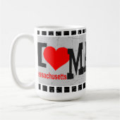 J'aime Massachusetts - Mugs (Gauche)