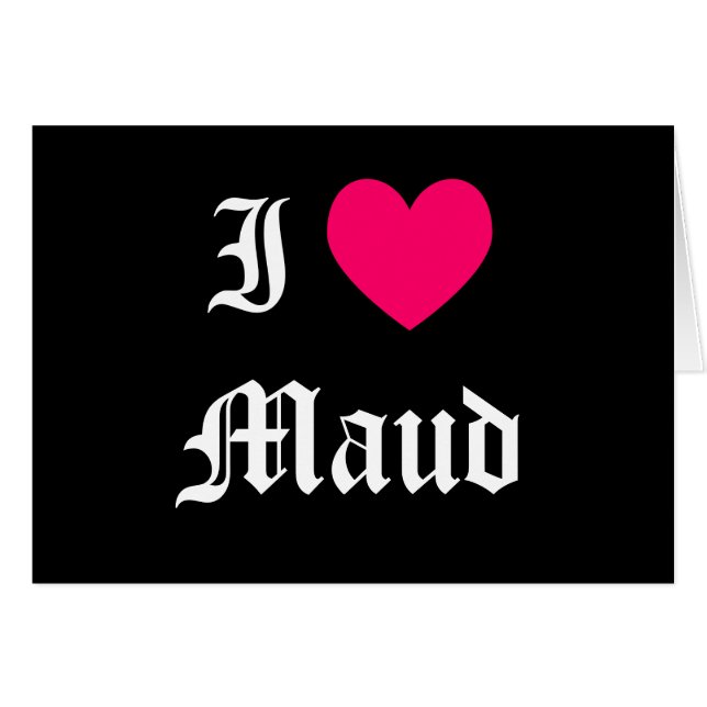 J'aime Maud (Devant horizontal)