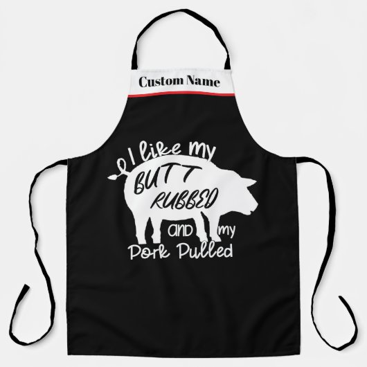 J'aime Me Faire Frotter Les Fesses - Tablier BBQ P (Recto)
