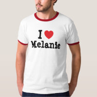 J'aime Mélanie coeur T-Shirt