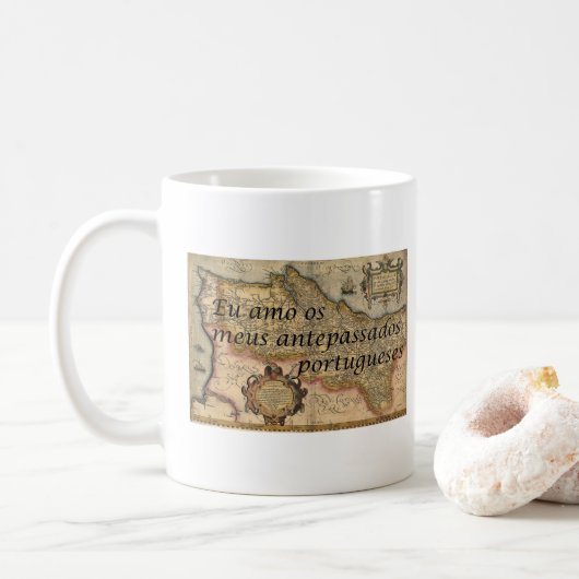 J'Aime Mes Ancêtres Portguais Mug (Avec donut)