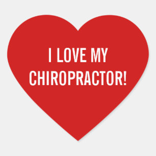 J'aime mes autocollants de chiroprakteur