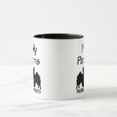 J'Aime Mes Deux Chiens Papillon Mug (Centre)