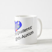 J'aime mes étudiants avec la tasse d'autisme (Devant droit)