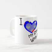 J'aime mes étudiants avec la tasse d'autisme (Devant gauche)