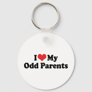 J'aime mes parents bizarres porte-clés