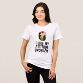 J'AIME MES PROBLÈMES D'ATTITUDE LES T-shirts (Recto plein)