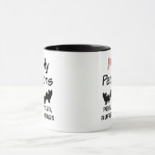 J'Aime Mes Quatre Chiens Papillon Mug (Centre)
