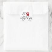 J'Aime Mes Stickers Chien (Sac)
