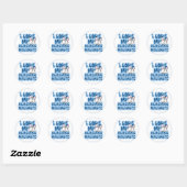 J'Aime Mes Stickers Malamute D'Alaska (Feuille)