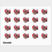 J'aime mes stickers Red Heeler (Feuille)