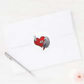 J'aime mes Stickers Timneh African Grey (Enveloppe)
