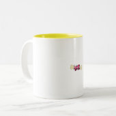 J'aime mes tasses de café d'arc de l'os w/pink de (Devant gauche)
