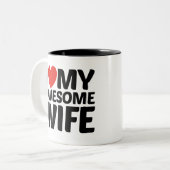 J'aime mes tasses impressionnantes d'épouse (Devant gauche)