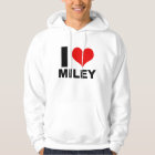 J'aime Miley (le sweat - shirt à capuche)