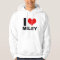 J'aime Miley (le sweat - shirt à capuche)