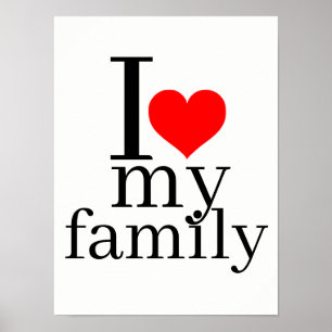 J'aime mon affiche familiale