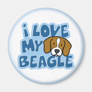 J'aime mon aimant de beagle