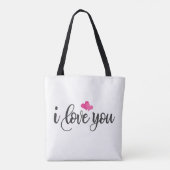 J'aime mon amour Calligraphie | Sac cabas (Dos)