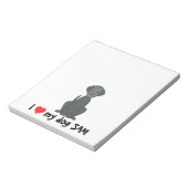 J'aime mon Bloc-notes pour chien (Tourné)