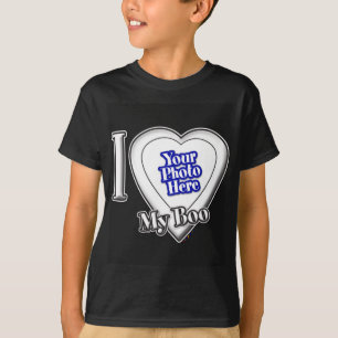 J'Aime Mon Boo Avec Votre T-Shirt Photo
