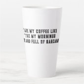 J'aime mon café comme j'aime mon matin Mugs (Devant)