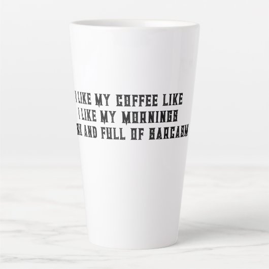 J'aime mon café comme j'aime mon matin Mugs (Devant)