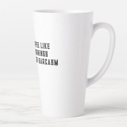 J'aime mon café comme j'aime mon matin Mugs (Droite)