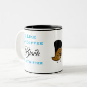 J'aime mon café noir comme la Coupe de Mug Twitter (Devant gauche)