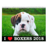 J'AIME MON CALENDRIER DES BOXEURS 2018 (Protection)
