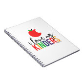 J'aime mon carnet de notes à spirale de Kinders (Côté Droit)